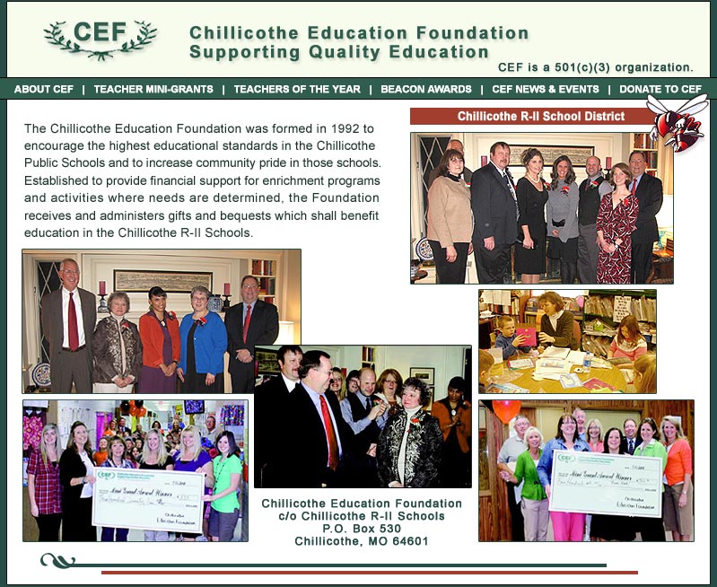 Chillicothe Education Foundation of Chillicothe, Missouri supporting quality education