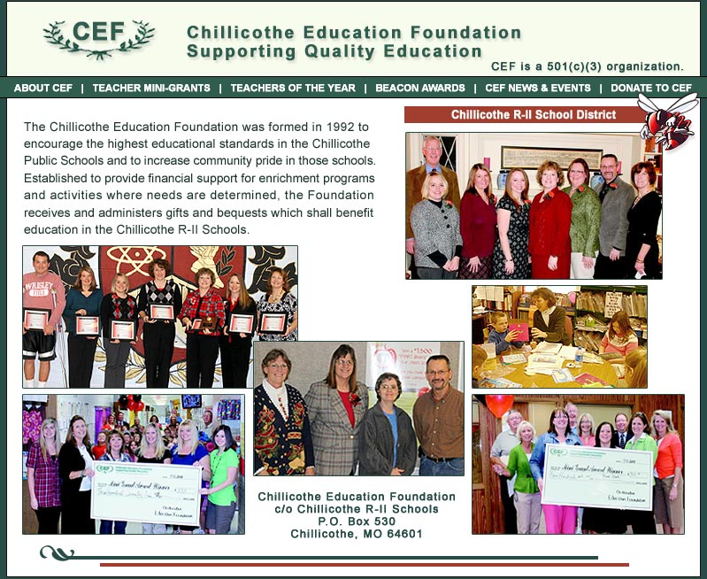 Chillicothe Education Foundation of Chillicothe, Missouri supporting quality education