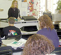 2002 Teacher of the Year, Jayme Caughron (15413 bytes)